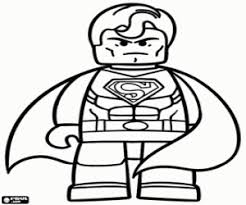 Teach your child how to identify colors and numbers and stay within the lines. Superman Character Of Lego Coloring Page Printable Game