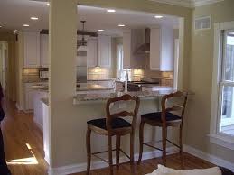 A range hood or downdraft unit ensures your cooking area is properly vented to the. Breakfast Bar View Into Kitchen From Family Room Living Room Kitchen Kitchen Living Kitchen Remodel Small