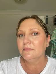 What makeup will not settle in the creases for a 63-year-old female?