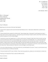 Animal Care Worker Cover Letter Example Icover Org Uk