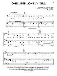 Justin Bieber One Less Lonely Girl Sheet Music Notes Chords Sheet Music Notes Sheet Music Pop Sheet Music