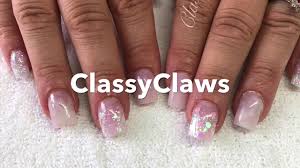 If you like french nails this is a. Acrylic Nails Short Square Pink And White Set Youtube