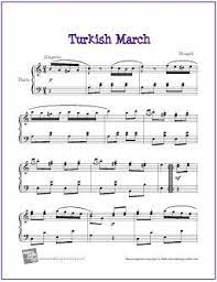 The first is a shorter version, great for the 4th or 5th year piano student. Turkish March Free Sheet Music For Piano Piano Sheet Music Piano Music Easy Piano Sheet Music