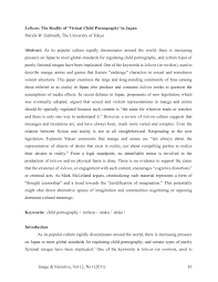 PDF) Lolicon: The Reality of Virtual Child Pornography in Japan