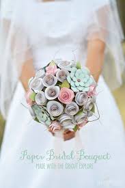 Diy Paper Bridal Bouquet The Happy Scraps Paper Bridal Bouquet Paper Bouquet Wedding Paper Flower Bouquet