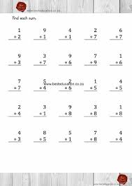 Vertical Find Each Sum 25 Maths Grade 2 Www Besteducation Co Za 2nd Grade Afrikaans Language Worksheets