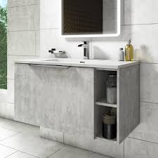 Make the most of your storage space and create an organised and functional room, with. 900mm Grey Wall Hung Vanity Unit With Basin Sion Better Bathrooms