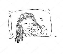 Sleeping Beautiful Young Girl And A Cute Pug. Stock Vector Image By  ©Natasha_Chetkova #118187740