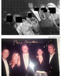Presidents Donald Trump and Bill Clinton appear in new photos released by  Democrats on the House Oversight and Government Reform Committee that are  connected to the estate of Jeffrey Epstein. Trump is