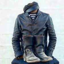 Mister Freedom Road Champ Boots X Campus Stallion Jacket Leather Biker Jackets Engineer Boots Winter Jackets