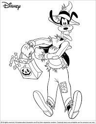 Halloween sheet is a part of our huge collection of coloring pages. Halloween Disney Fun Coloring Page Coloring Library