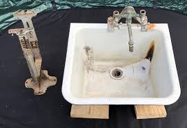 antique crane industrial utility sink