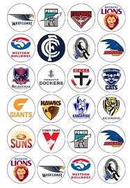 Afl Nrl 24 X Cupcake Toppers Edible Images Afl Nrl Australian Football