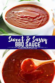 This Delicious Homemade Bbq Sauce Is Amazing Sweet Sassy Bbq Sauce Is The Best Way To Top Your Favorite F Cooking Recipes Sweet Bbq Sauce Bbq Sauce Homemade
