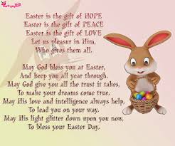 Poetry Happy Easter Day Poems And Picture With Bunny Happy Easter Day Easter Prayers Happy Easter Bunny