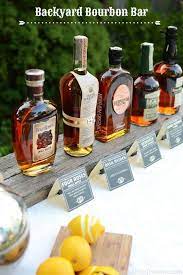 How To Set Up A Backyard Bourbon Bar With Images Bourbon Bar Bourbon Tasting Whiskey Tasting Party