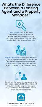 What's The Difference Between A Leasing Agent And A Property Manager? –  California Realty Group