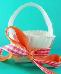 Cut off several yards of yellow yarn. How To Make A Paper Plate Easter Basket