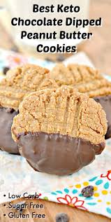 Keto Chocolate Dipped Peanut Butter Cookies Recipe Butter Cookies Easy Butter Cookies Peanut Butter Cookies
