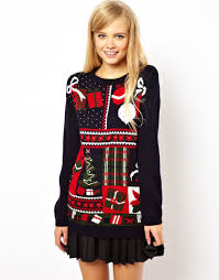 Asos Vintage Christmas Sweater Vintage Christmas Sweaters Christmas Sweater Dress Christmas Fashion