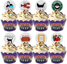 We thoroughly check each answer to a question to provide you with the most correct answers. Amazon Com 64 Pcs Friends Tv Show Themed Cupcake Toppers And Wrappers Set 32 Of Each Cute Party Supplies For Friends Themed Birthday Party Or Bridal Shower Decoration Grocery Gourmet Food
