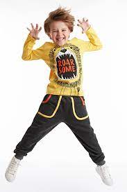 denokids roar lion erkek cocuk pantolon takim trendyol cocuk kiyafetleri kiz bebek kiyafetleri erkek bebek stili