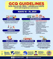 The government has placed the ncr+ areas (metro manila, bulacan, rizal, laguna, and cavite) under general community quarantine (gcq) with heightened restrictions from may 15 to 31, 2021. Pride Of Mandaluyong City Posts Facebook