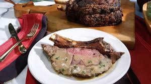 Maybe you would like to learn more about one of these? Katie Gets Into The Holiday Spirit With The King Of Roasts Prime Rib Prime Rib Beef Gravy Food Network Recipes