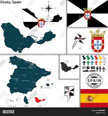Ceuta (ceuta, ceuta, spain) with population statistics, charts, map, location, weather and web information. Map Ceuta Spain Vector Photo Free Trial Bigstock