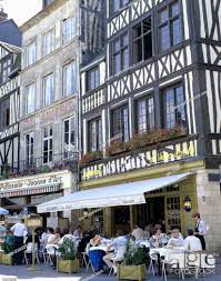 France, Normandy, Rouen, Place you Vieux-Marche, Street cafes Europe, Haute- Normandie, Stock Photo, Picture And Rights Managed Image. Pic. MB-03803922  | agefotostock