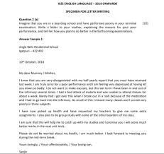 Format of formal letter writing. Cisce Icse Class 10th Letter Writing Sample Paper 2021 Getmyuni