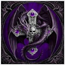 Black And Purple Dragon Logo Purple Dragon Gothic Dragon Dragon Artwork Dragon Pictures
