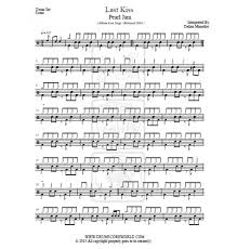 Pearl Jam Last Kiss Drum Score Drum Sheet Drum Note Drum Transcription Score De Tambour Partitions De Batteries Schlagzeug Score Punteggio Di Batteria Puntaje De Bateria Pontuacao Do Tambor Ëë¼ìë³´ Ìììì Ãã©ã ã¹ã³ã¢ É¼å¾å Ë¶ Ì ì