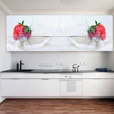 Buscas vinilos para cocinas, vinilos para bares, vinilos para restaurantes, vinilos para cafeterías, vinilos comedores ?. Vinilos Para Muebles De Cocina Fresas En Leche Murales De Pared