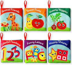 Editors' picks, author interviews, best books of the month & more. Amazon Com Cloth Books For Babies Set Of 6 Premium Quality Soft Books For Toddlers Touch And Feel Crinkle Paper Cloth Books For Early Children S Development Toys Games