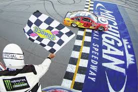 Elliott finished just 0.993 seconds ahead of logano, who rubbed tyres with denny hamlin before holding him off for his third top three finish of 2017 and first in. Larson Outlasts Elliott At Michigan Again The Lima News