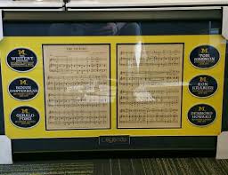 Here Is What We Did With The Awesome Christmas Gift Ape Got Me Framed With Mid 40 S Michigan Fight Song Sheet Music My N Michigan Fight Song Song Sheet Best Christmas