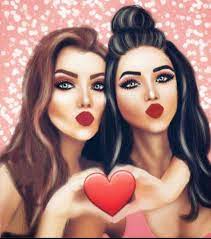 Oxana chic & casey in flirty friends. Girly Drawings Best Friend Sarra Art Friends Novocom Top