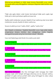 Zero To Hero Cara Qada Solat Tertinggal Atau Sengaja Tinggal