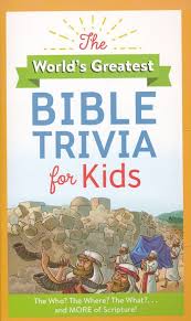 It's like the trivia that plays before the movie starts at the theater, but waaaaaaay longer. World S Greatest Bible Trivia For Kids The Who The Where The What And More Of Scripture Donna K Maltese 9781683227724 Christianbook Com