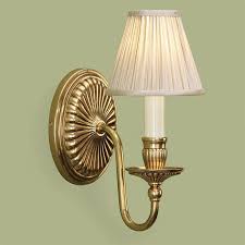 Low to high sort by price: Fitzroy Solid Brass Wall Light Beige Shade Traditional Wall Lamp Aby133ww