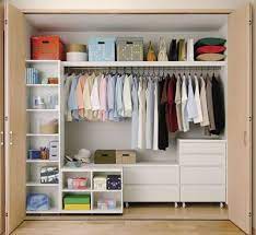 服の長さによって棚の高さを調節 無駄なく収納 インテリア 収納 クローゼット 収納 押し入れ