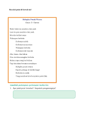 11 contoh puisi bahasa sunda menarik. B Indonesia Saila