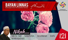 Dengar dengan teliti khutbah nikah yang dibaca oleh tok kadi sebelum pernikahan bermula. Pejabat Mufti Wilayah Persekutuan Bayan Linnas Siri Ke 121 Nikah Mencari Sakinah Rahmah Dan Mawaddah