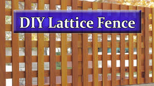 Home > wood fences > solid wood fences > diagonal & square lattice. Diy Lattice Fence Youtube