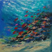 Try now our world's premier diamond painting designs. Underwater Painting Abstract Coral Reef Kaleidoscope Was Made Underwater By Olga Nikitina 2019 Painting Oil On Canvas Singulart