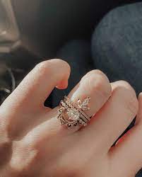 Wedding Ring Stack Boho Wedding Ring Unique Engagement Ring Boho Bride Alternative Bride B Boho Wedding Ring Gold Wedding Bands Women Pretty Wedding Rings