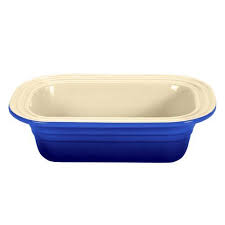 Le Creuset Stoneware 1 1 4 Quart Deep Dish Loaf Pan Cobalt Le Creuset Have In Fennel Le Creuset Stoneware Stoneware Le Crueset