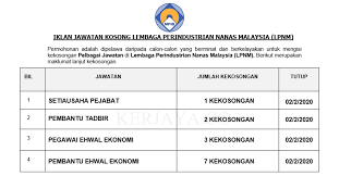 Penyebab pengangguran pengangguran umumnya disebabkan karena jumlah angkatan kerja tidak sebanding dengan jumlahl. Jawatan Kosong Terkini Lembaga Perindustrian Nanas Malaysia Lpnm Pembantu Tadbir Setiausaha Pejabat Pembantu Ehwal Ekonomi Pelbagai Jawatan Kerja Kosong Kerajaan Swasta