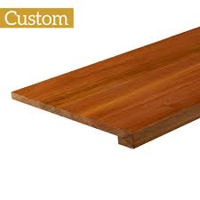Our standard wood stair risers are 3/4 thick x 8 tall. Custom Replacement Treads Stairsupplies